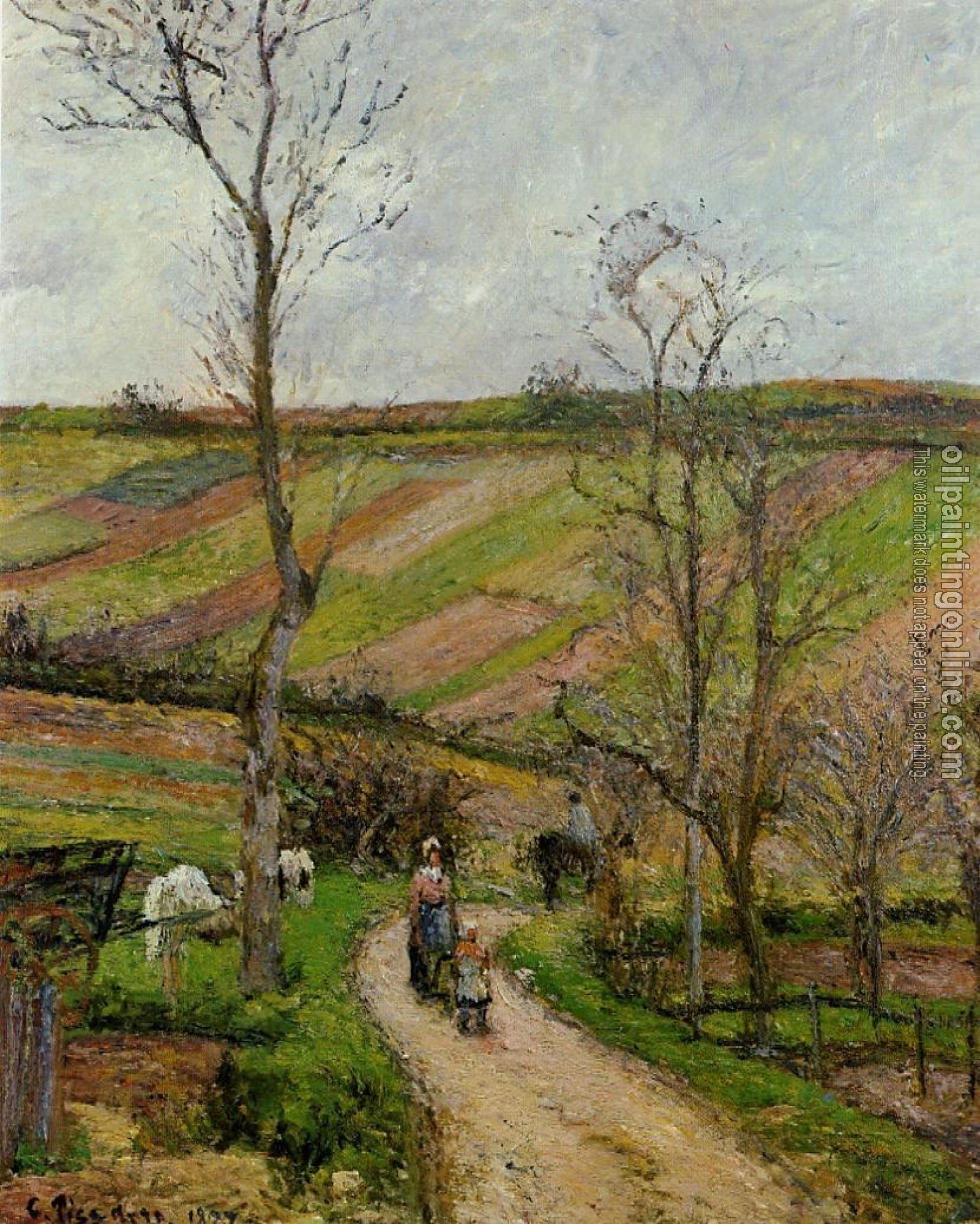 Pissarro, Camille - Route du Fond de l'Hermitage, Pontoise